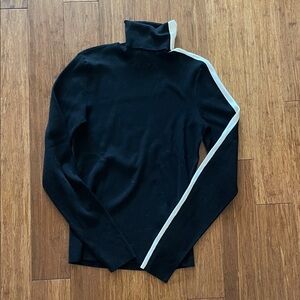 Ralph Lauren black label turtleneck w/ white stripe down sleeve great condition